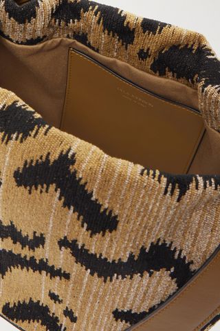 Ulla Johnson Hilma Leather-Trimmed Canvas Shoulder Bag — view 5