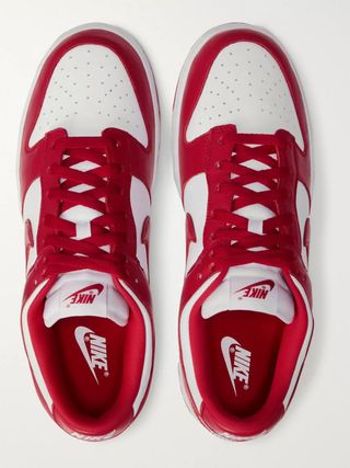 Nike Dunk Low — White and University Red — view 2