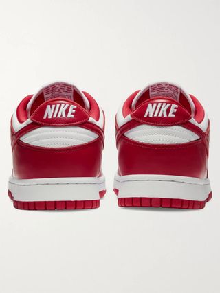 Nike Dunk Low — White and University Red — view 3