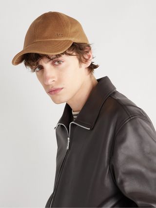 Berluti Embroidered Leather-Trimmed Wool-Blend Felt Baseball Cap — view 2