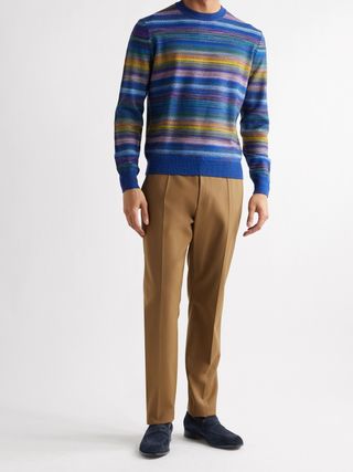 Manolo Blahnik George Suede Penny Loafers — view 2