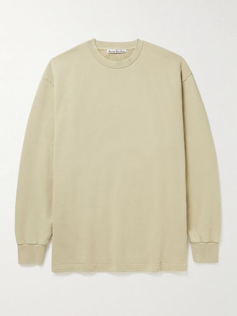 Acne Studios Logo-Embroidered Organic Cotton-Jersey Sweatshirt
