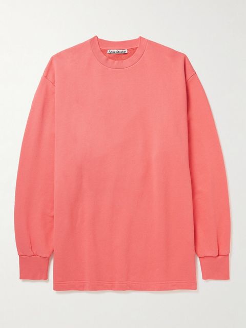 Acne Studios Logo-Embroidered Organic Cotton-Jersey Sweatshirt