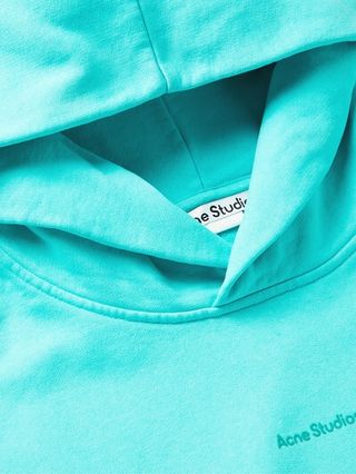 Acne Studios Logo-Embroidered Hoodie — view 5