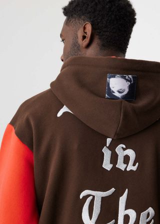 Acne Studios Logo-Embroidered Colour-Block Cotton-Jersey Zip-Up Hoodie — view 5