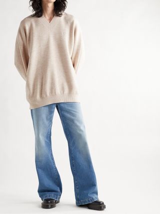 Acne Studios Logo-Embroidered Wool-Blend Sweater — view 2