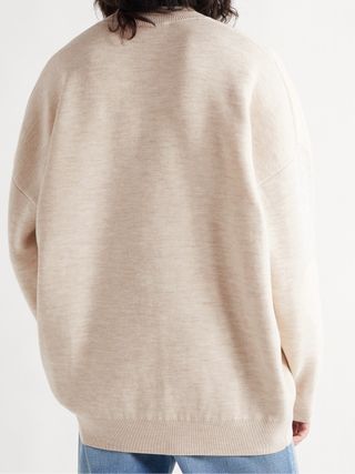 Acne Studios Logo-Embroidered Wool-Blend Sweater — view 4