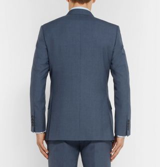 Kingsman Harry's Navy Double-Breasted Wool Suit Jacket — view 4