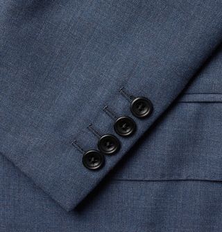 Kingsman Harry's Navy Double-Breasted Wool Suit Jacket — view 6