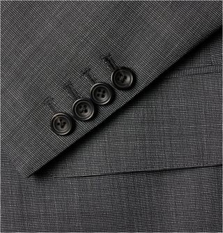 Kingsman Grey Slim-Fit Single-Breasted Nailhead-Wool Suit — view 7