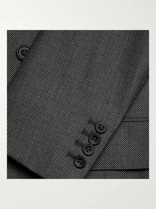 Kingsman Grey Double-Breasted Birdseye Wool Suit — view 10