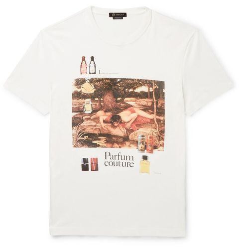 Versace Slim-Fit Printed Cotton-Jersey T-Shirt