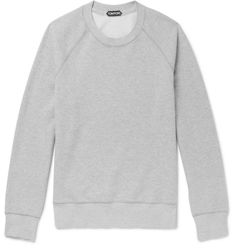 Tom Ford Mélange Loopback Cotton-Jersey Sweatshirt