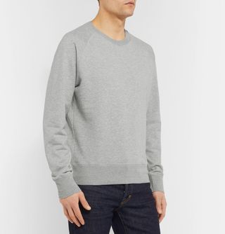 Tom Ford Mélange Loopback Cotton-Jersey Sweatshirt — view 3