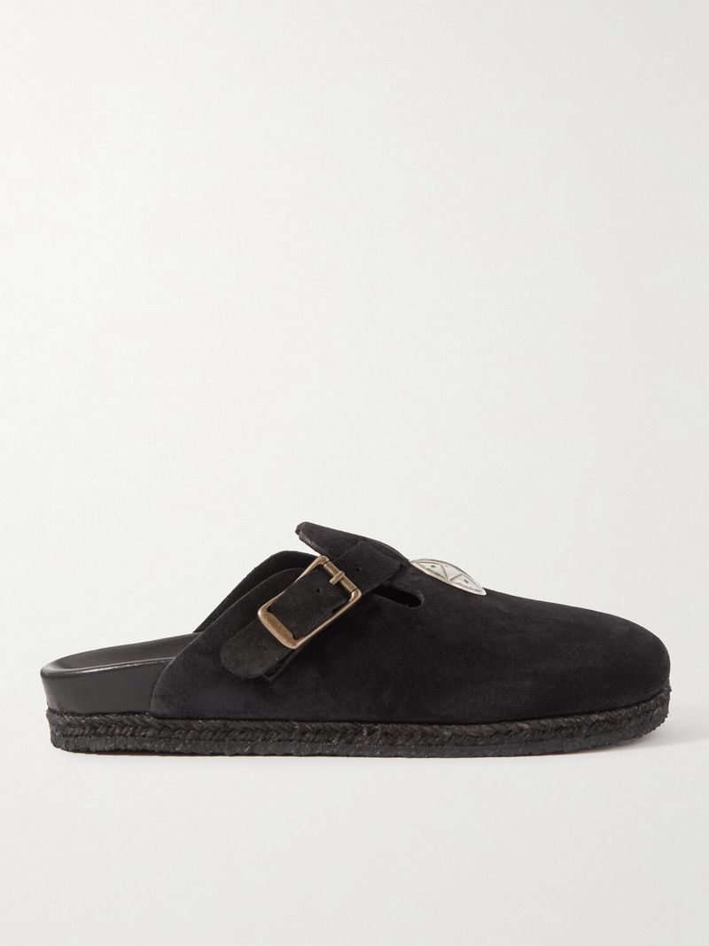 Yuketen Sal 1 Embellished Suede Clogs — view 1