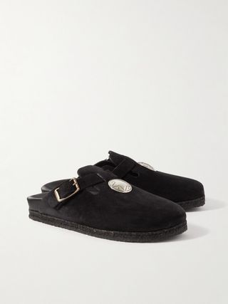 Yuketen Sal 1 Embellished Suede Clogs — view 4