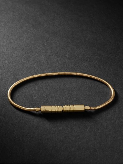 Luis Morais Liquid Plug Lock Gold Bracelet
