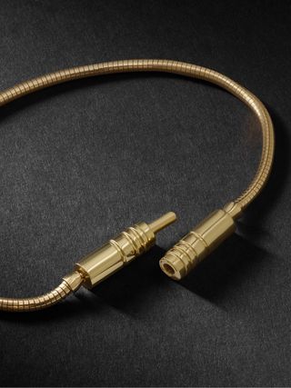 Luis Morais Liquid Plug Lock Gold Bracelet — view 3