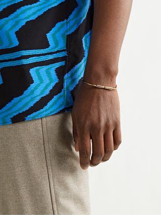 Luis Morais Liquid Plug Lock Gold Bracelet — view 4