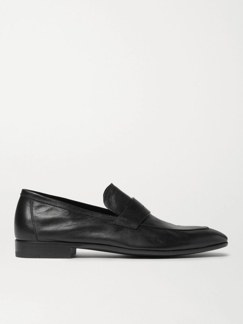 Berluti Lorenzo Leather Loafers — view 1