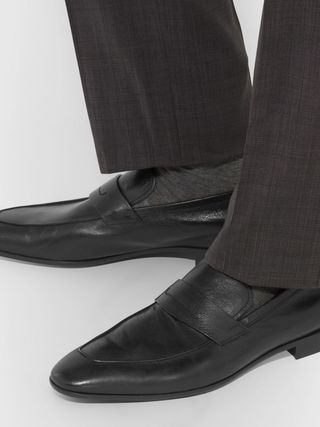 Berluti Lorenzo Leather Loafers — view 3