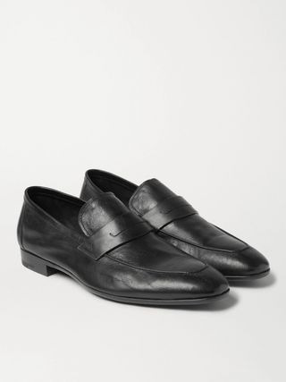 Berluti Lorenzo Leather Loafers — view 4