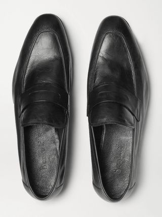 Berluti Lorenzo Leather Loafers — view 8