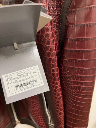 Tom Ford Croc-Effect Leather Jacket — view 4