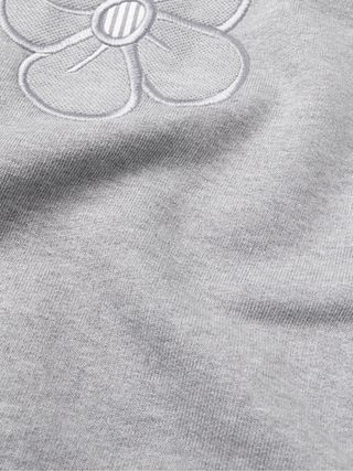 Thom Browne Embroidered Seersucker-Trimmed Cotton-Jersey Sweatshirt — view 3