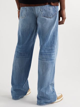 Amiri Wide Leg Denim Jeans Blue 30 Baggy Italian New with Tags — view 5