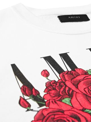Amiri Grateful Dead Skull Printed Loopback Cotton-Jersey Sweatshirt Small White — view 5