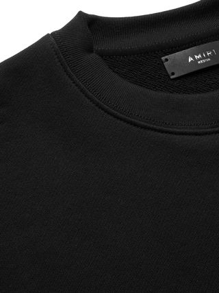 Amiri Printed Cotton-Jersey Sweatshirt Black Bones Logo Medium — view 5