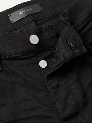 Amiri MX1 Skinny-Fit Panelled Distressed Jeans — view 5