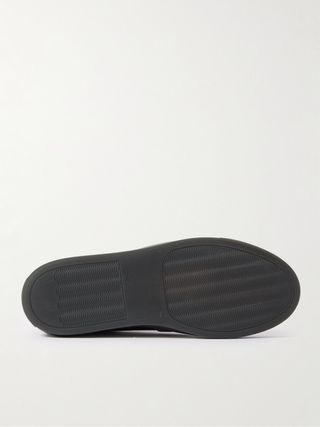 Common Project Bball Full-Grain Leather and Suede Sneakers — view 7