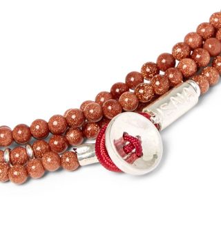 Isaia Saracino Silver Lapis Beaded Wrap Bracelet — view 3