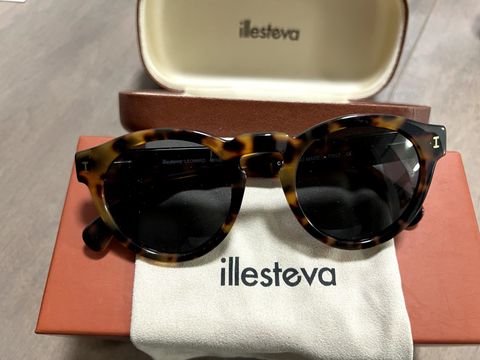 Illesteva Sunglasses Leonard Matte Tortoise New L-04