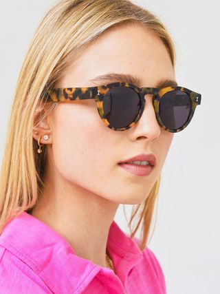 Illesteva Sunglasses Leonard Matte Tortoise New L-04 — view 3
