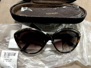 Tom Ford Maxine Ft 0763 Dark Havana Gold/roviex Shaded (52K) Sunglasses — view 2