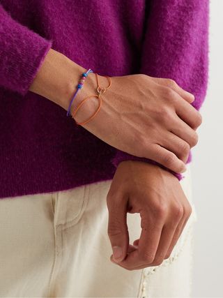 Luis Morais Gold and Cord Bracelet — view 2